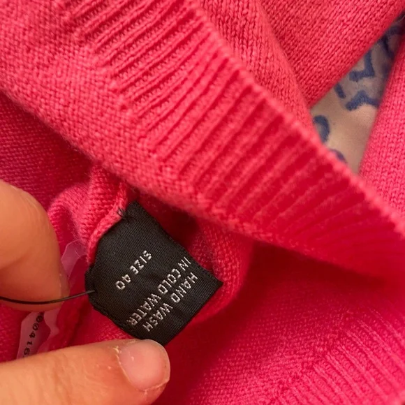 Ralph Lauren - pink cashmere sweater set - Picture 3 of 7